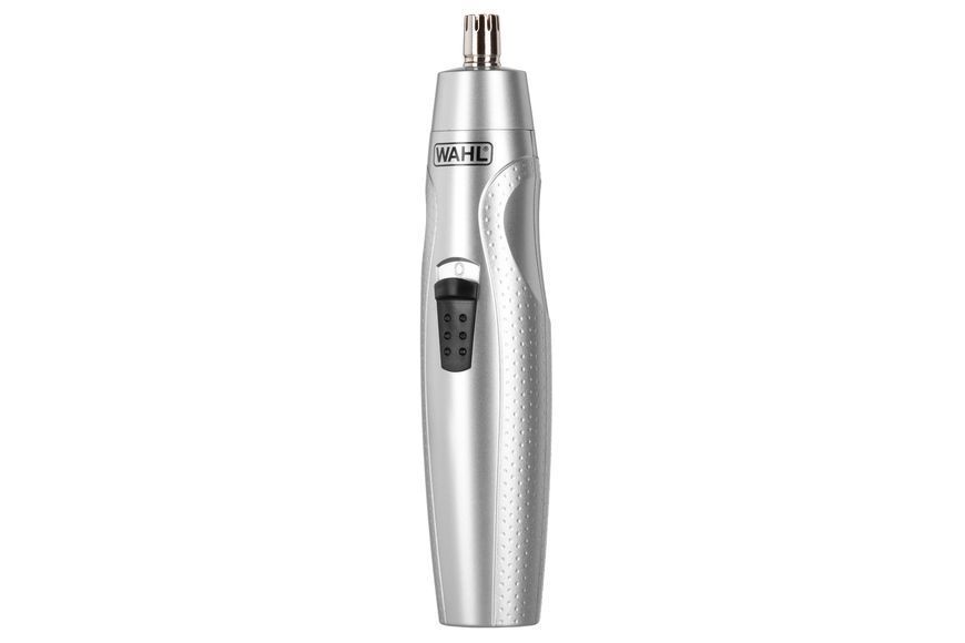 Тример WAHL Mustache & Beard, для бороди і вусів, ААx3, роторний мотор, насадок-4, тример для носа, підставка, сталь, сірий (05606-308) 361770 фото