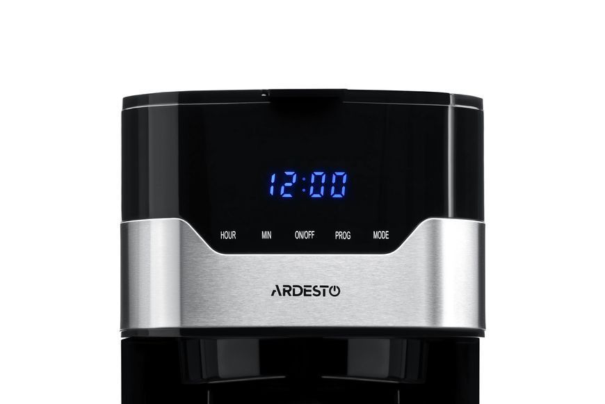 Кавоварка Ardesto крапельна 1.5л, мелена, чорно-сріблястий (FCM-D3100) 366789 фото
