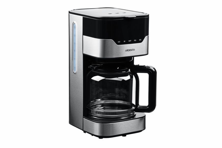 Кавоварка Ardesto крапельна 1.5л, мелена, чорно-сріблястий (FCM-D3100) 366789 фото