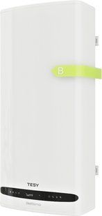 Водонагрівач електр. TESY Bellislimo Cloud плаский GCR 1002722 E31 ECW Wi-Fi, 100л, 2,2кВт, ун. монтаж, електр. кер-ння, B, білий 363809 фото