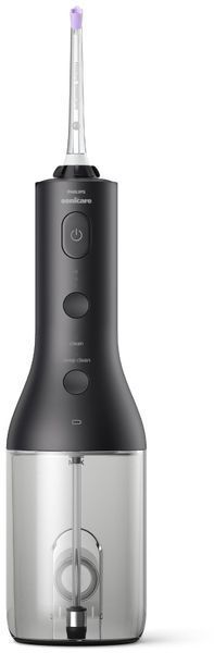 Іригатор Philips портативний Sonicare Cordless Power Flosser 3000, чаша 250 мл, чохол, 2 насадки , чорний (HX3826/33) 370929 фото