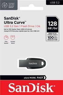 Накопичувач SanDisk 64GB USB 3.2 Type-A Ultra Curve Чорний (SDCZ550-064G-G46) 375278 фото