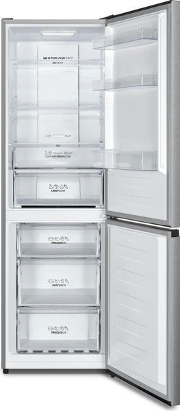 Холодильник Gorenje з нижн. мороз. камерою, 185х60х60см, 2 дв., Х- 207л, М- 93л, A++, NoFrost Plus, Fresh zone, Зовн. Диспл, сірий (N619EAXL4) 375730 фото