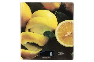 Ваги Ardesto кухонні Lemon, 5кг, AAAx2 в комплекті, скло, багатокольоровий (SCK-893LEMON) 368833 фото