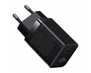 Зарядний Пристрій Baseus Super Si Pro Quick Charger Type-C+USB 30W CCSUPP-E01 Black 241477 фото