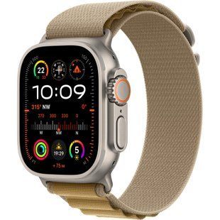 Смарт-годинник Apple Watch Ultra 2 GPS + LTE 49mm Natural Titanium Case With Tan Alpine Loop Medium MX4F3 325847 фото