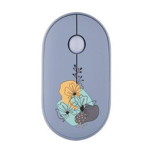 Миша 2E MF300 FLORA:MALLOW Silent WL BT, синій (2E-MF300WFLORABL) 373859 фото