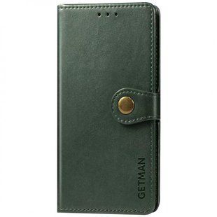 Шкіряний чохол книжка GETMAN Gallant (PU) для Samsung Galaxy M34 5G Зелений 275612 фото