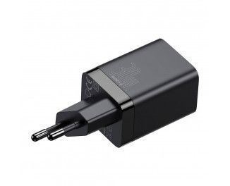 Зарядний Пристрій Baseus Super Si Pro Quick Charger Type-C+USB 30W CCSUPP-E01 Black 241477 фото