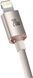Кабель Baseus Crystal Shine Series Fast Charging Data USB кабель Type-C To IP 20W 2m (CAJY001404) Pink 260569 фото 3