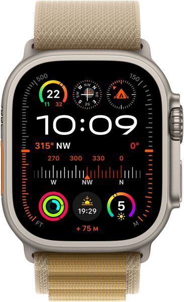 Смарт-годинник Apple Watch Ultra 2 GPS + LTE 49mm Natural Titanium Case With Tan Alpine Loop Medium MX4F3 325847 фото