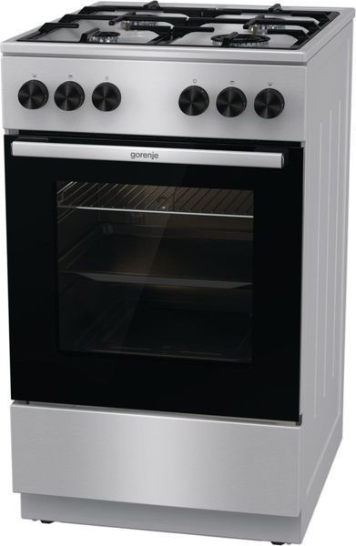 Плита Gorenje газова, 70л, 50x60см, чавун, нерж (GG5A11XF) 374965 фото