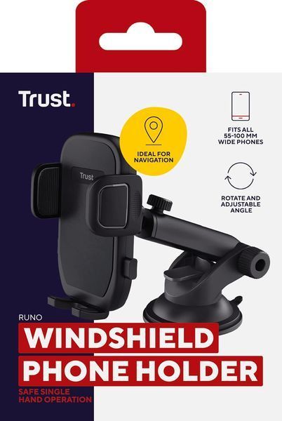 Автомобільний тримач смартфона Trust Runo 4-7", чорний 364120 фото