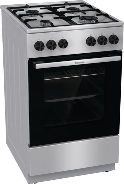 Плита Gorenje газова, 70л, 50x60см, чавун, нерж (GG5A11XF) 374965 фото