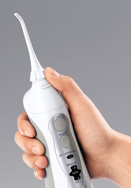 Іригатор Panasonic портативний, чаша 130 мл, аккум. в компл., сірий (EW1411H321) 368902 фото