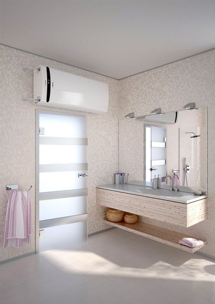 Водонагрівач електр. TESY Bellislimo Cloud плаский GCR 1002722 E31 ECW Wi-Fi, 100л, 2,2кВт, ун. монтаж, електр. кер-ння, B, білий 363809 фото