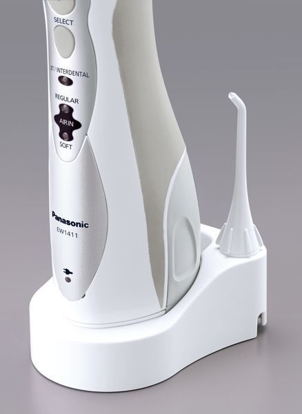 Іригатор Panasonic портативний, чаша 130 мл, аккум. в компл., сірий (EW1411H321) 368902 фото