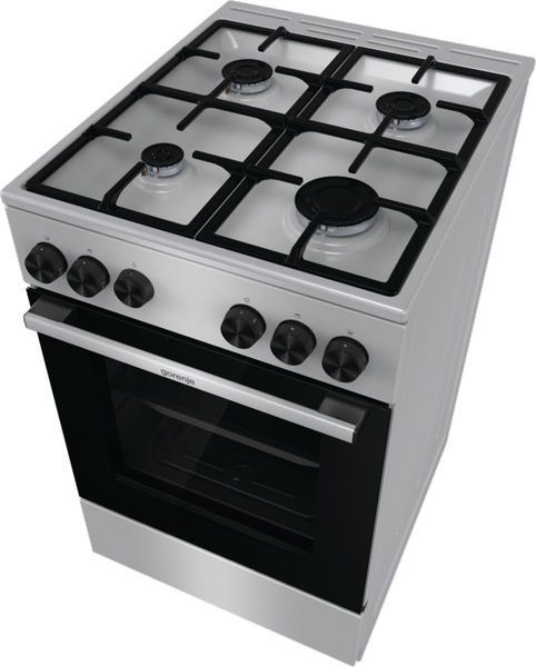 Плита Gorenje газова, 70л, 50x60см, чавун, нерж (GG5A11XF) 374965 фото