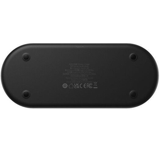 Бездротовий зарядний пристрій Baseus Digital LED Display 2in1 20W (WXSX010101) Black 271565 фото