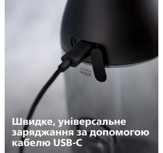 Іригатор Philips портативний Sonicare Cordless Power Flosser 3000, чаша 250 мл, чохол, 2 насадки , чорний (HX3826/33) 370929 фото