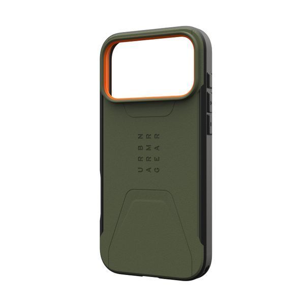 Чохол UAG для iPhone 17 Pro Max, Civilian MagSafe, Olive/Orange (114546119797) 402152 фото