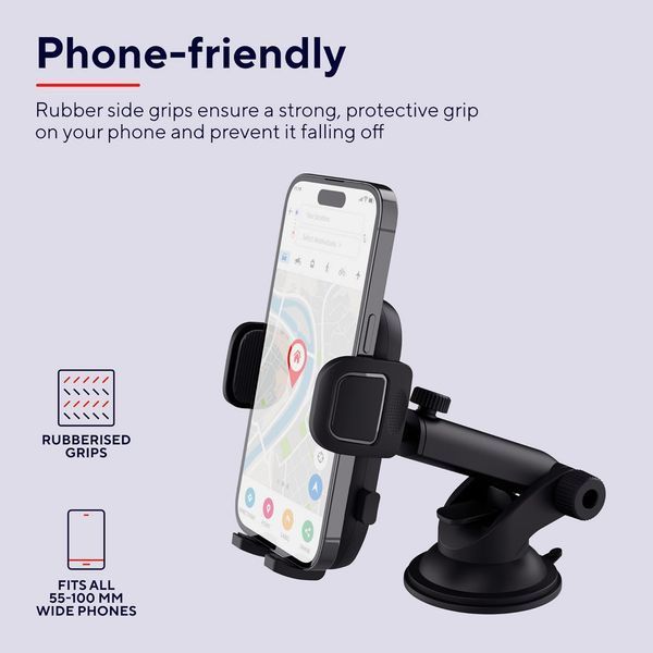 Автомобільний тримач смартфона Trust Runo 4-7", чорний 364120 фото