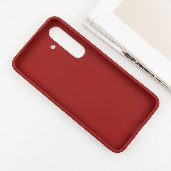 TPU чохол Bonbon Metal Style для Samsung Galaxy S24 Червоний / Red 284973 фото