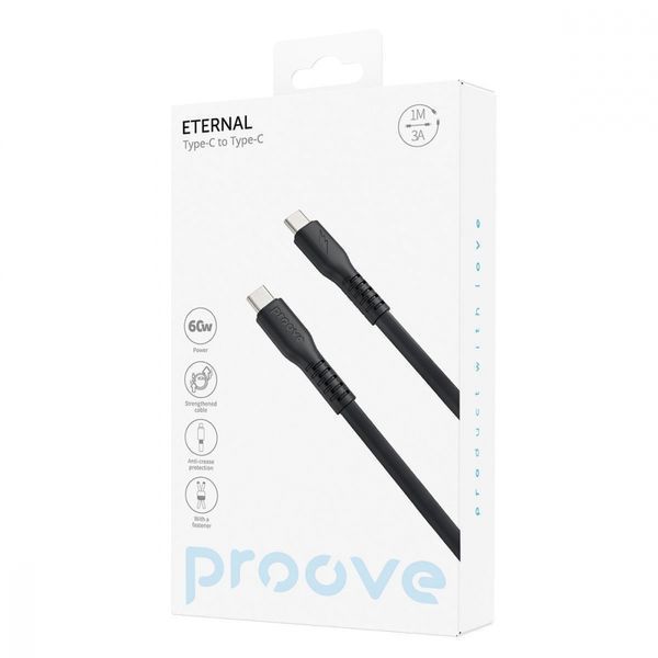 Кабель Proove Eternal Type-C To Type-C 60W (1m) (CCET60002202) White 316264 фото
