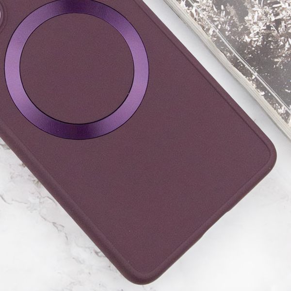 TPU чохол Bonbon Metal Style with MagSafe для Samsung Galaxy A25 5G Бордовий / Plum 316871 фото