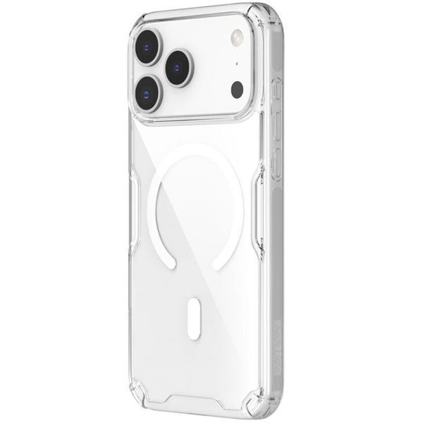 TPU чохол Nillkin Nature Pro Magnetic для Apple iPhone 17 Pro (6.3") Чорний (прозорий) 414858 фото