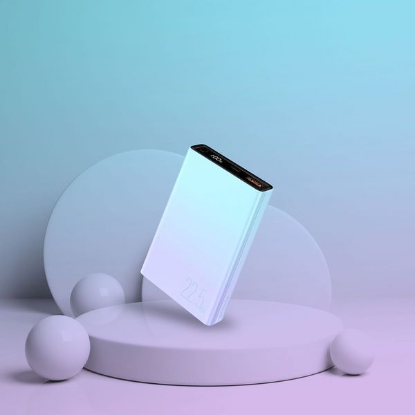Портативна батарея Proove 10000mAh 22.5W Hyper Flux (PBH120120002) White 327291 фото