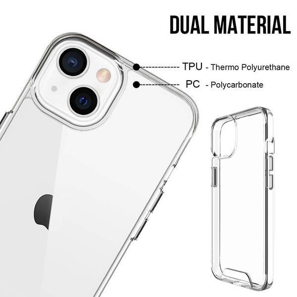 Чохол TPU Space Case transparent для Apple iPhone 13 (6.1") Прозорий 238370 фото