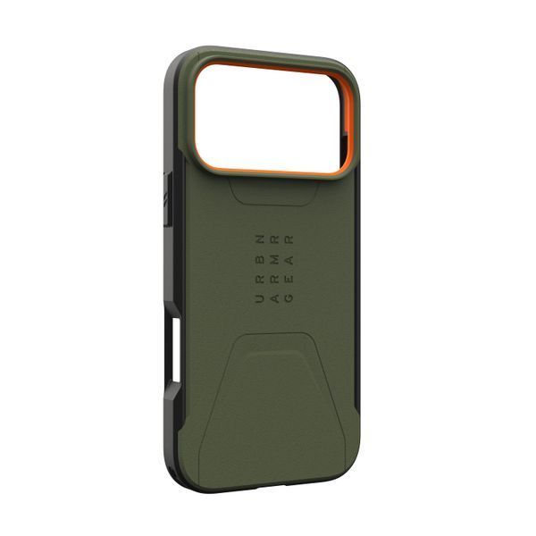 Чохол UAG для iPhone 17 Pro Max, Civilian MagSafe, Olive/Orange (114546119797) 402152 фото