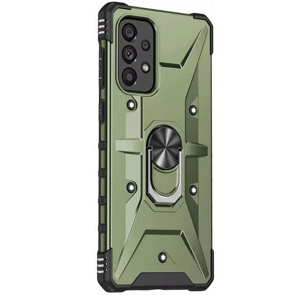 Ударостійкий чохол Pathfinder Ring для Samsung Galaxy A13 4G / A23 4G / M13 4G / M23 5G / A04s Зелений / Army Green 259270 фото