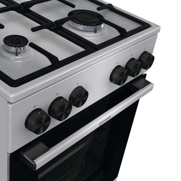 Плита Gorenje газова, 70л, 50x60см, чавун, нерж (GG5A11XF) 374965 фото