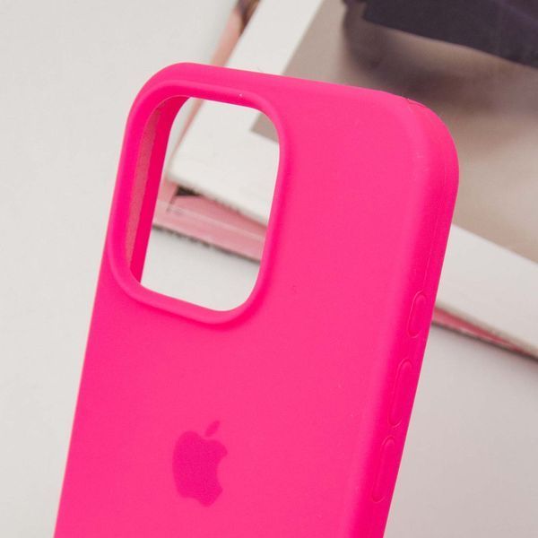 Чохол Silicone Case Full Protective (AA) для Apple iPhone 15 Pro (6.1") Рожевий / Barbie pink 276727 фото