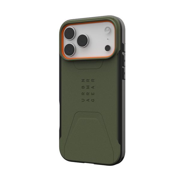Чохол UAG для iPhone 17 Pro Max, Civilian MagSafe, Olive/Orange (114546119797) 402152 фото