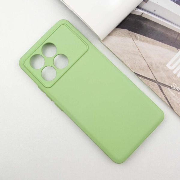 Чохол TPU GETMAN Liquid Silk Full Camera для Xiaomi Poco X6 Pro Зелений / Pistachio 397127 фото