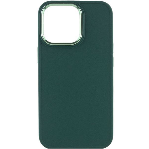 TPU чохол Bonbon Metal Style для Apple iPhone 14 Pro (6.1") Зелений / Pine green 257179 фото