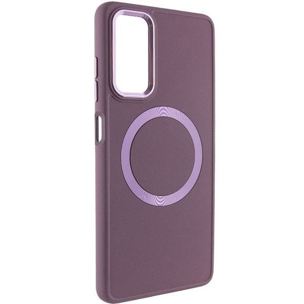 TPU чохол Bonbon Metal Style with MagSafe для Samsung Galaxy A25 5G Бордовий / Plum 316871 фото