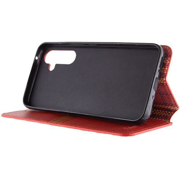 Кожаный чехол книжка GETMAN Cubic (PU) для Samsung Galaxy A34 5G Красный 269043 фото