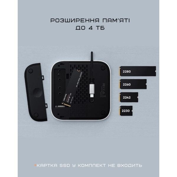 Підставка Satechi Stand & Hub With SSD Enclosure Для Mac Mini M4 (ST-GNMMES) 382556 фото