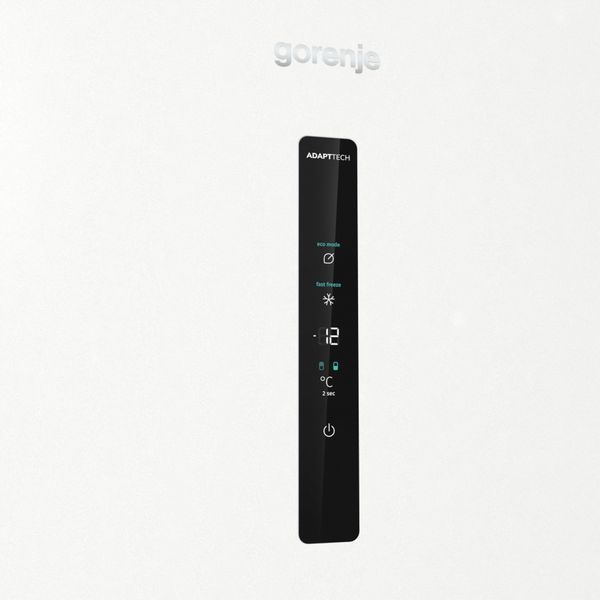 Холодильник з нижн. мороз. камерою Gorenje NRK6202AW4, 200х60х60см, 2 двері, 235( 96)л, А++, Total NF , Зона св-ті, Зовн. Диспл, 375361 фото