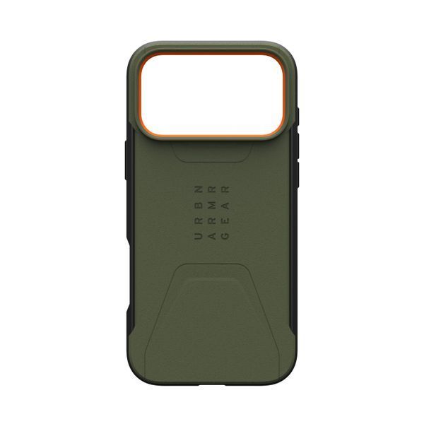 Чохол UAG для iPhone 17 Pro Max, Civilian MagSafe, Olive/Orange (114546119797) 402152 фото