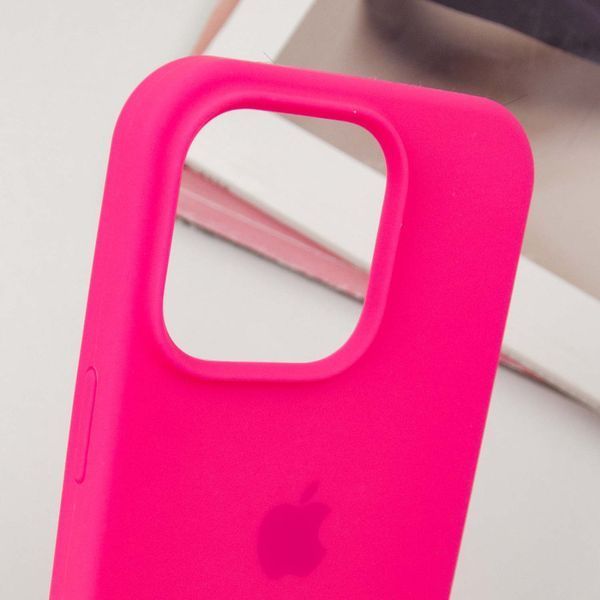 Чохол Silicone Case Full Protective (AA) для Apple iPhone 15 Pro (6.1") Рожевий / Barbie pink 276727 фото