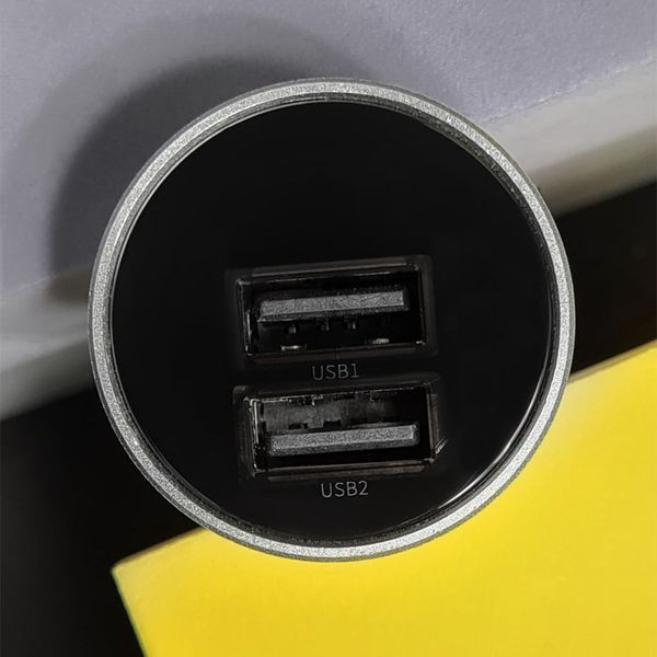 АЗП 2USB Baseus Digital Display (4.8A 24W) (CCBX-0G) Grey 214786 фото