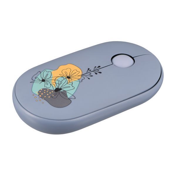 Миша 2E MF300 FLORA:MALLOW Silent WL BT, синій (2E-MF300WFLORABL) 373859 фото
