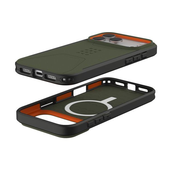 Чохол UAG для iPhone 17 Pro Max, Civilian MagSafe, Olive/Orange (114546119797) 402152 фото