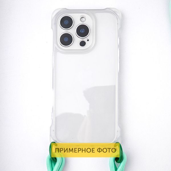 Чохол TPU CrossBody with straps для Apple iPhone 16e (6.1") Transparent 359091 фото