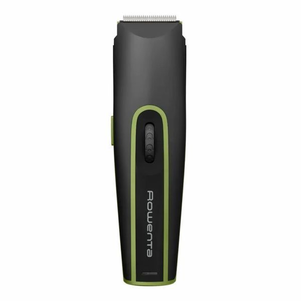 Машинка для стрижки Rowenta Nomad Sport Collection, акум., роторний мотор, насадок-2, кейс, сталь, чорно-зелений (TN1409F0) 372712 фото